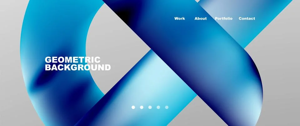 Geometric abstract background, line with fluid colors. Vector Illustration For Stock Illustration