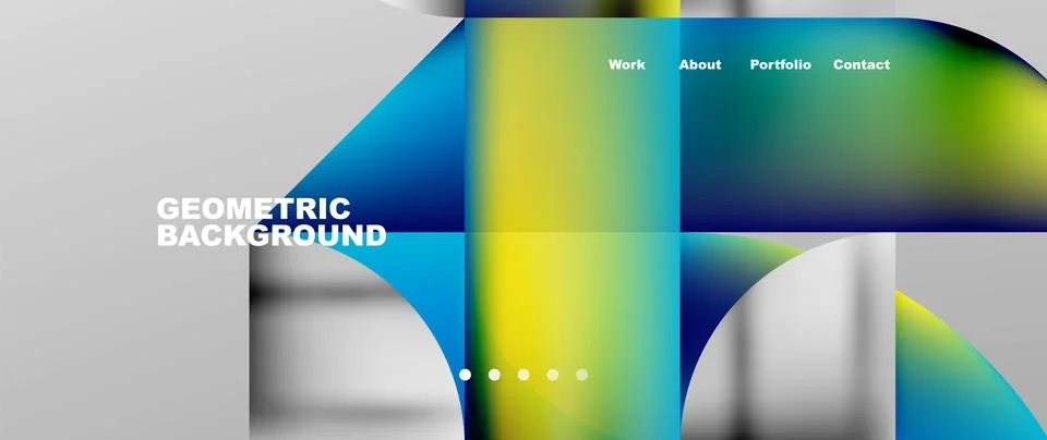 Geometric abstract background, line with fluid colors. Vector Illustration For Illustrazione stock