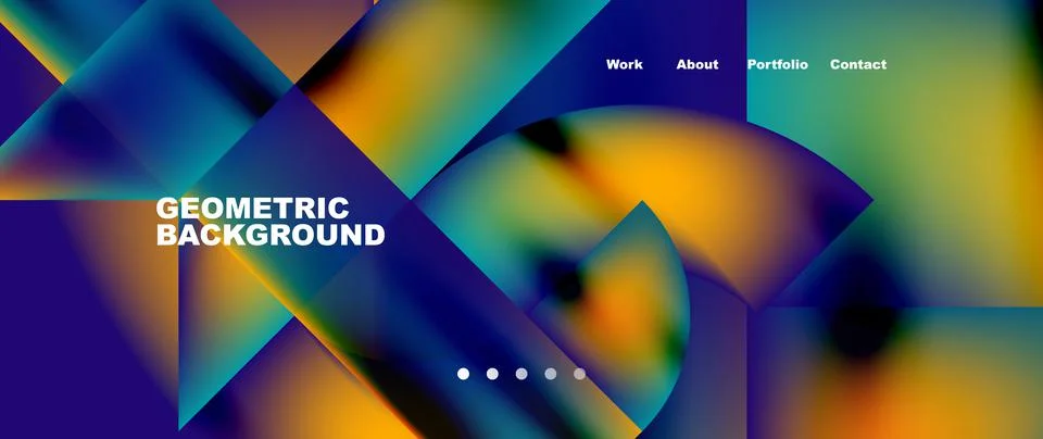 Geometric abstract background, line with fluid colors. Vector Illustration For 스톡 일러스트