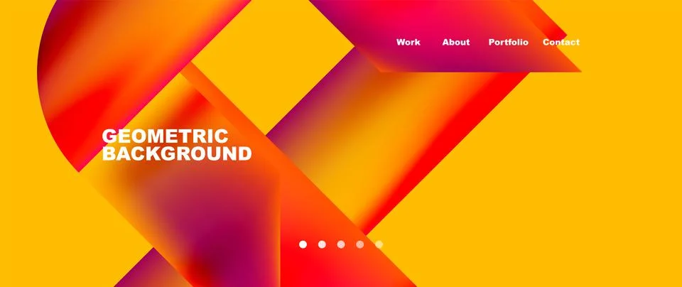 Geometric abstract background, line with fluid colors. Vector Illustration For Stock Illustration
