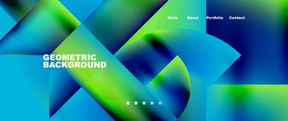 Geometric abstract background, line with fluid colors. Vector Illustration For Illustrazione stock