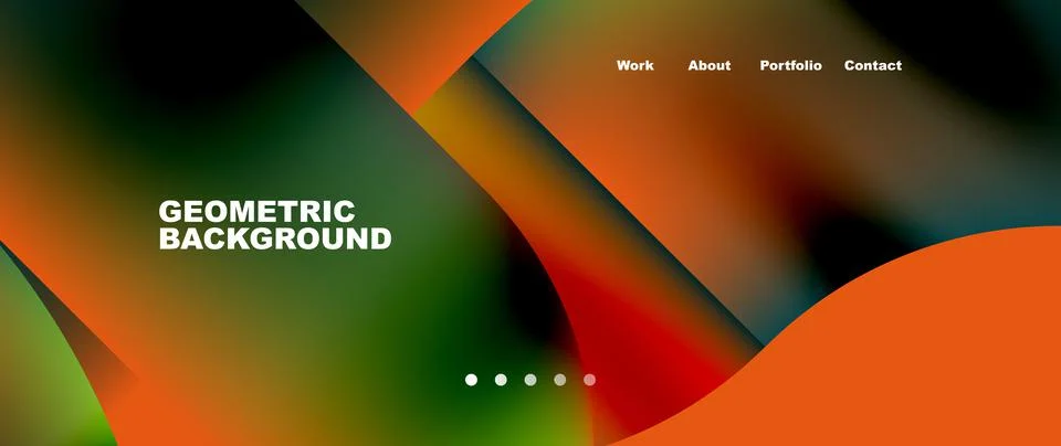 Geometric abstract background, line with fluid colors. Vector Illustration For 스톡 일러스트