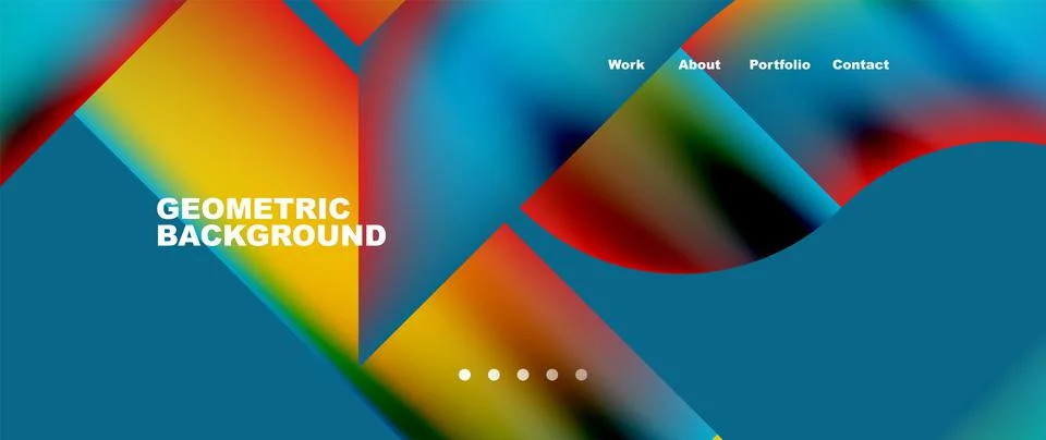Geometric abstract background, line with fluid colors. Vector Illustration For 스톡 일러스트
