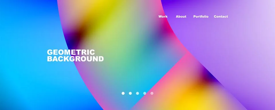 Geometric abstract background, line with fluid colors. Vector Illustration For Stock Illustration