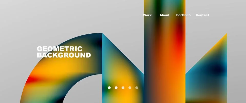 Geometric abstract background, line with fluid colors. Vector Illustration For 스톡 일러스트