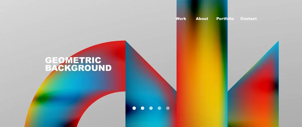 Geometric abstract background, line with fluid colors. Vector Illustration For イラスト素材