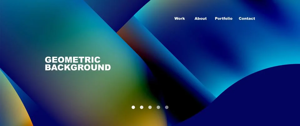 Geometric abstract background, line with fluid colors. Vector Illustration For Stock Illustration