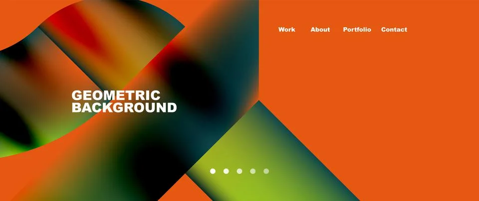 Geometric abstract background, line with fluid colors. Vector Illustration For Stock Illustration