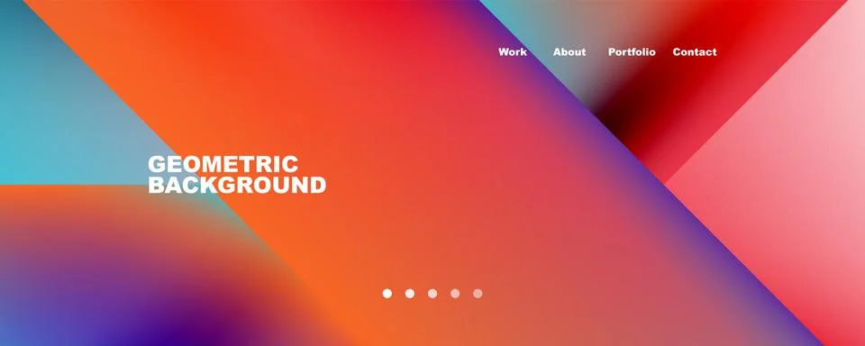 Geometric abstract background, line with fluid colors. Vector Illustration For Stock Illustration