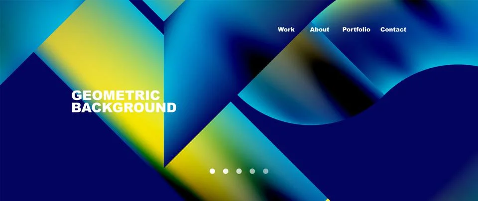 Geometric abstract background, line with fluid colors. Vector Illustration For Stock Illustration