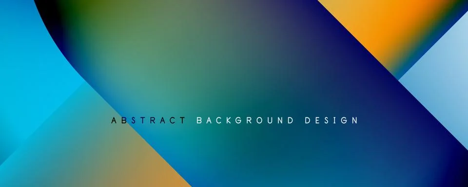 Geometric abstract background, line with fluid colors. Vector Illustration For Illustrazione stock