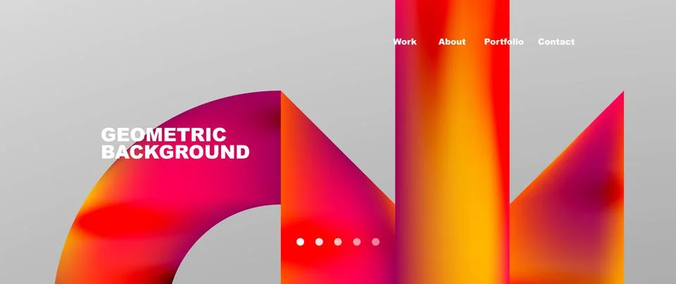 Geometric abstract background, line with fluid colors. Vector Illustration For Stock Illustration