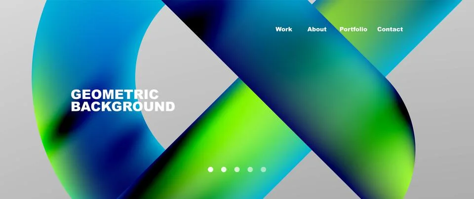 Geometric abstract background, line with fluid colors. Vector Illustration For Stock Illustration