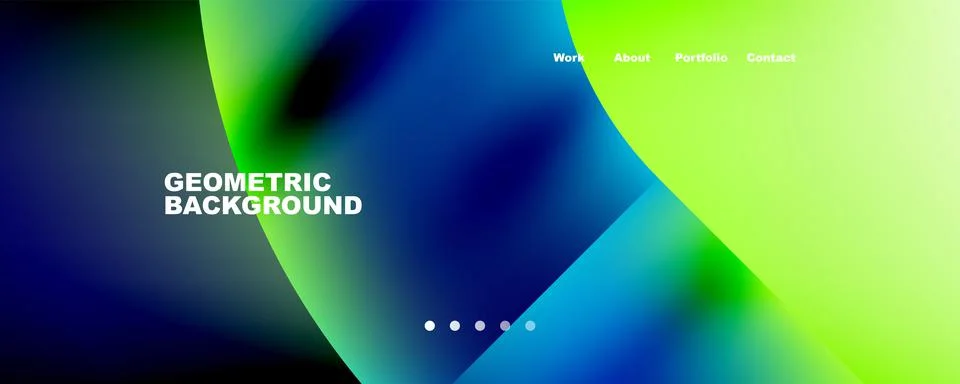 Geometric abstract background, line with fluid colors. Vector Illustration For イラスト素材