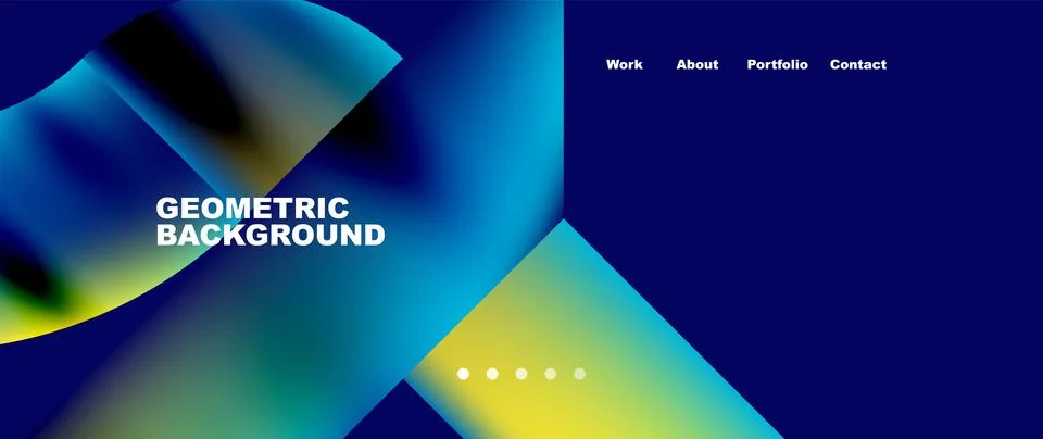 Geometric abstract background, line with fluid colors. Vector Illustration For Stock Illustration