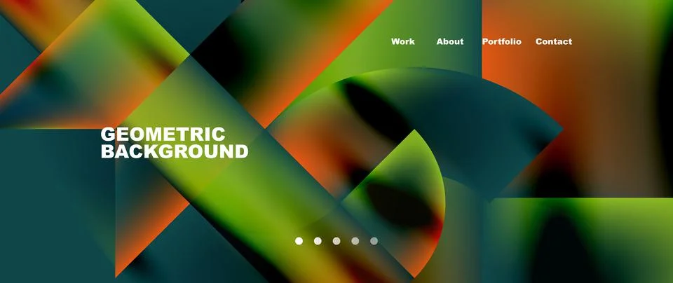 Geometric abstract background, line with fluid colors. Vector Illustration For 스톡 일러스트