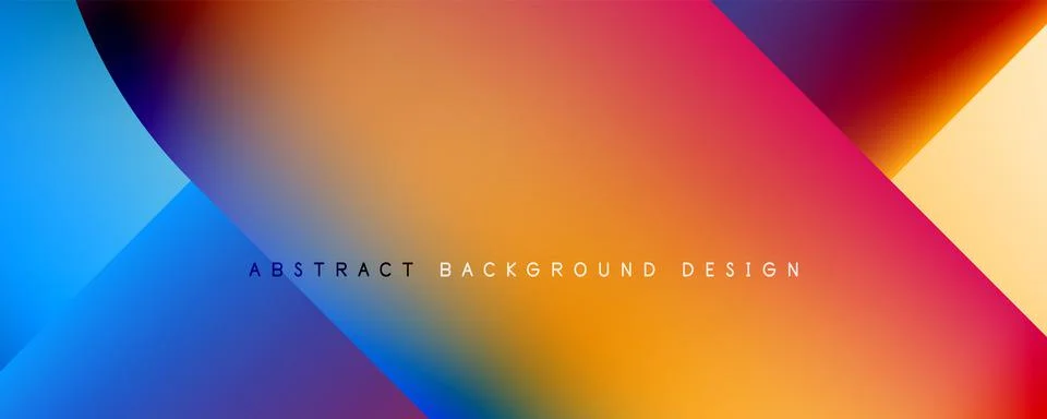 Geometric abstract background, line with fluid colors. Vector Illustration For Stock Illustration