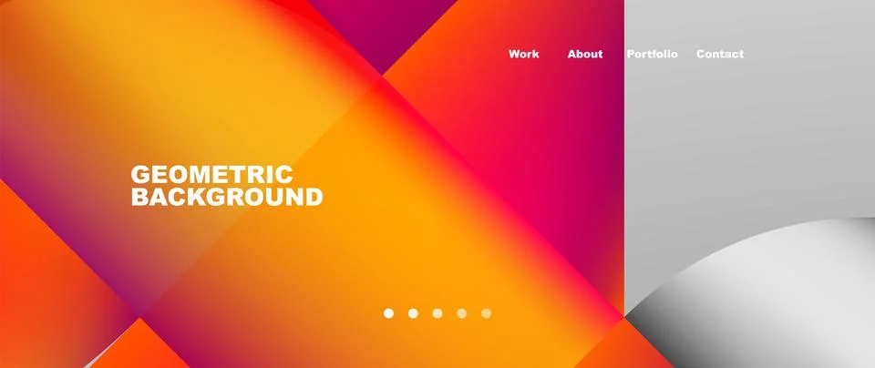 Geometric abstract background, line with fluid colors. Vector Illustration For 스톡 일러스트