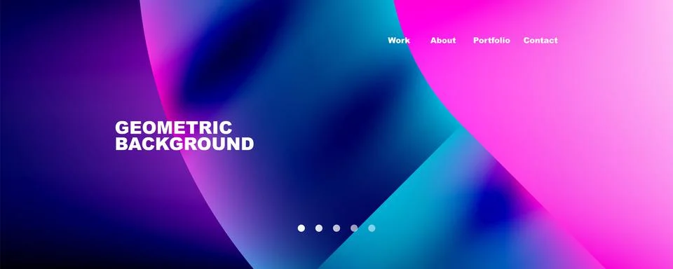 Geometric abstract background, line with fluid colors. Vector Illustration For Stock Illustration