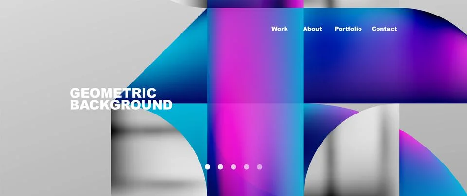 Geometric abstract background, line with fluid colors. Vector Illustration For Stock Illustration