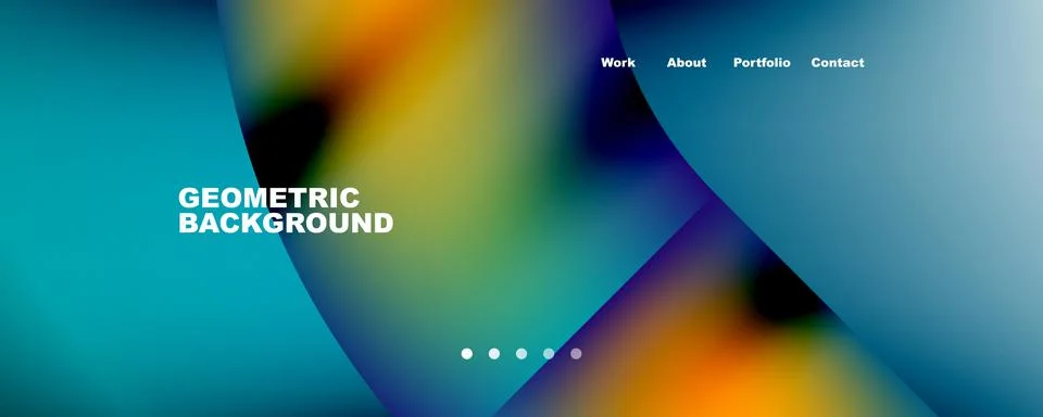 Geometric abstract background, line with fluid colors. Vector Illustration For Stock Illustration