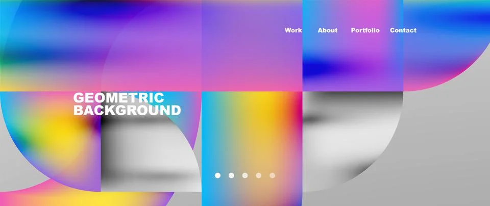 Geometric abstract background, line with fluid colors. Vector Illustration For Stock Illustration