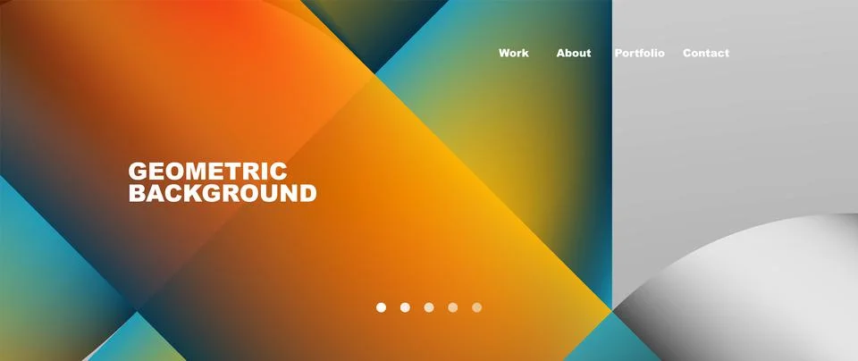 Geometric abstract background, line with fluid colors. Vector Illustration For Stock Illustration