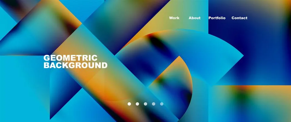 Geometric abstract background, line with fluid colors. Vector Illustration For Stock Illustration