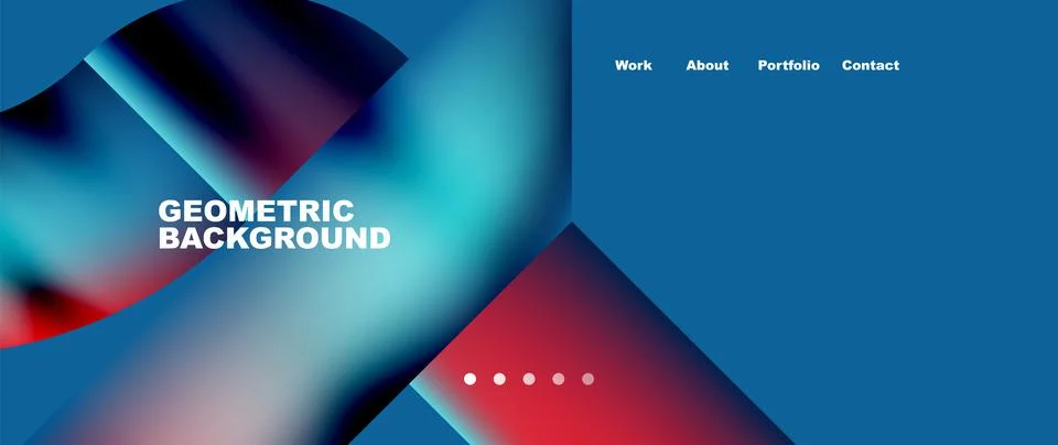 Geometric abstract background, line with fluid colors. Vector Illustration For 스톡 일러스트