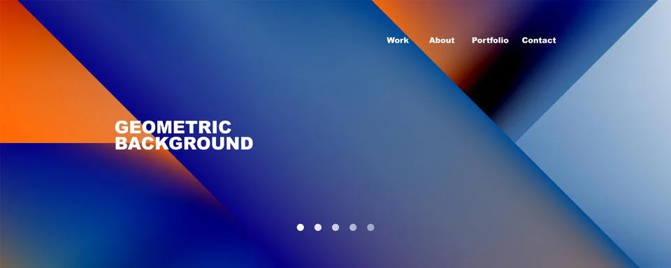 Geometric abstract background, line with fluid colors. Vector Illustration For Stock Illustration