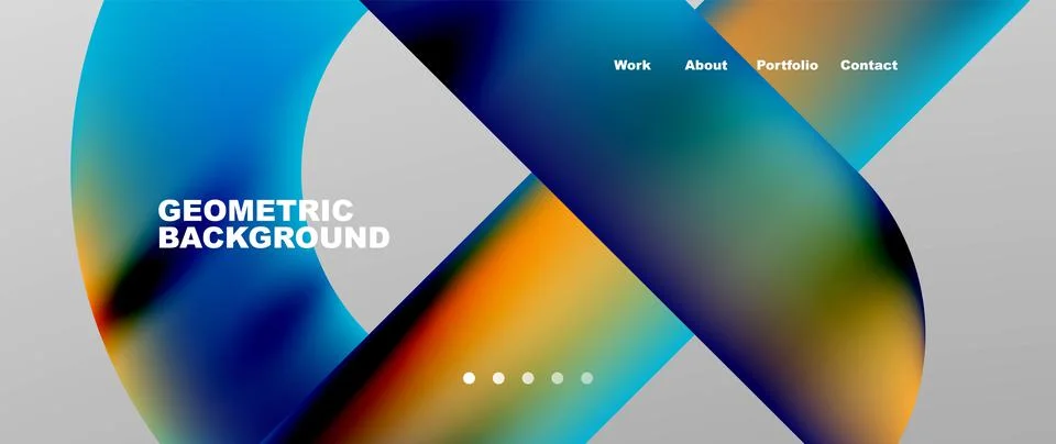 Geometric abstract background, line with fluid colors. Vector Illustration For Stock Illustration