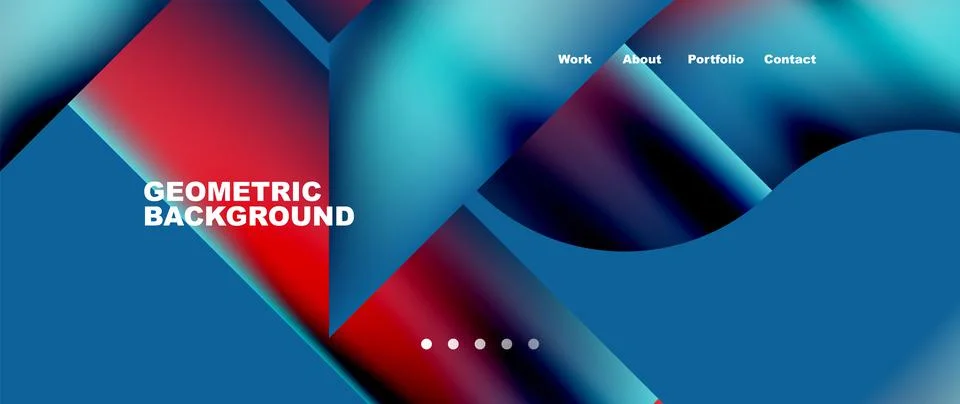 Geometric abstract background, line with fluid colors. Vector Illustration For Stock Illustration