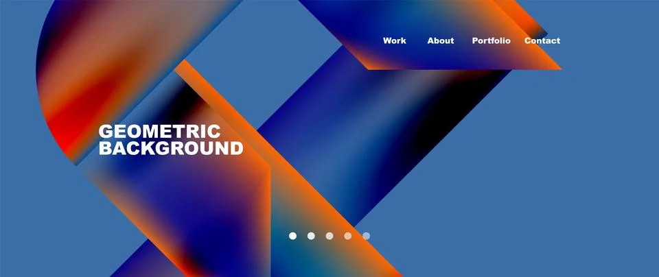 Geometric abstract background, line with fluid colors. Vector Illustration For 스톡 일러스트
