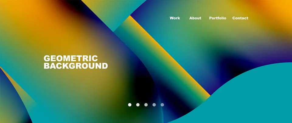 Geometric abstract background, line with fluid colors. Vector Illustration For 스톡 일러스트