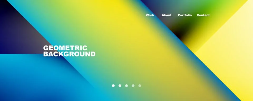 Geometric abstract background, line with fluid colors. Vector Illustration For Illustrazione stock