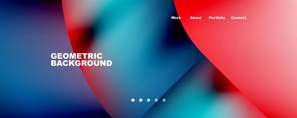 Geometric abstract background, line with fluid colors. Vector Illustration For Stock Illustration