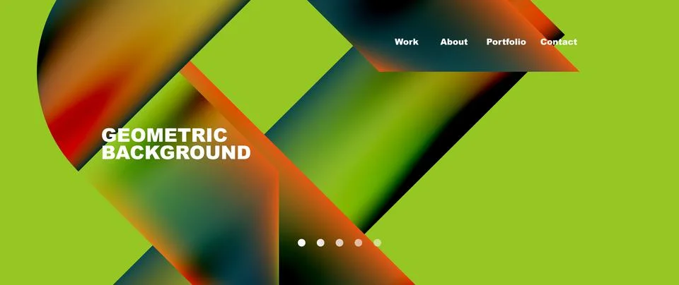 Geometric abstract background, line with fluid colors. Vector Illustration For Stock Illustration