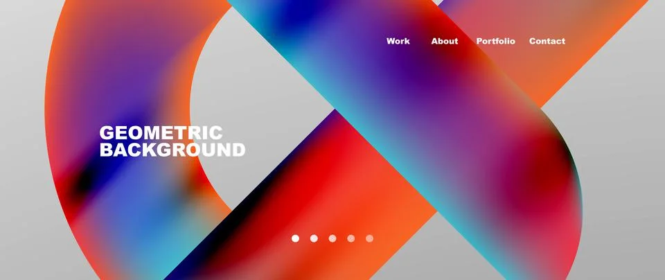 Geometric abstract background, line with fluid colors. Vector Illustration For Stock Illustration