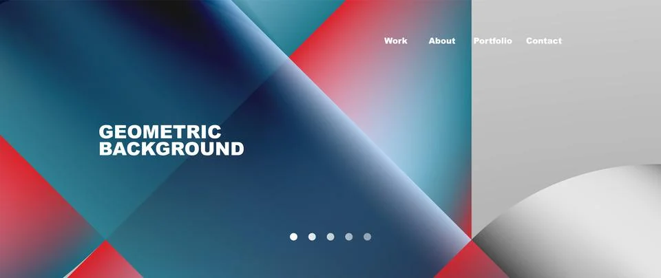 Geometric abstract background, line with fluid colors. Vector Illustration For Stock Illustration