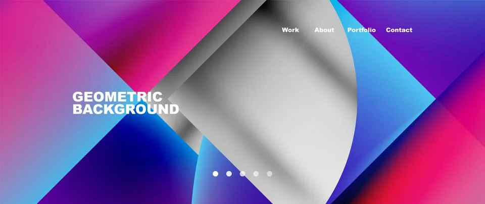 Geometric abstract background, line with fluid colors. Vector Illustration For 스톡 일러스트