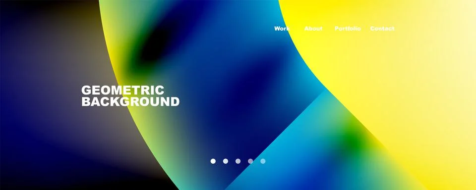 Geometric abstract background, line with fluid colors. Vector Illustration For Stock Illustration