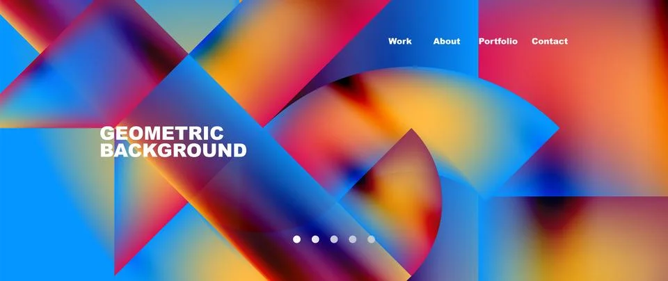 Geometric abstract background, line with fluid colors. Vector Illustration For 스톡 일러스트