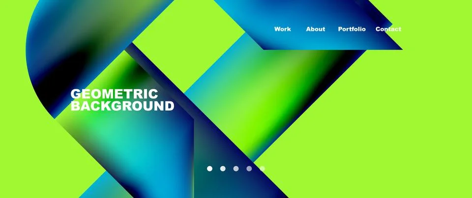 Geometric abstract background, line with fluid colors. Vector Illustration For Stock Illustration
