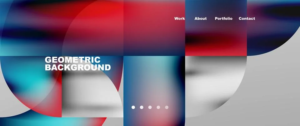 Geometric abstract background, line with fluid colors. Vector Illustration For Stock Illustration
