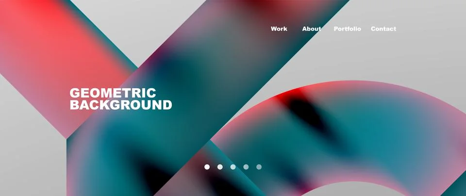 Geometric abstract background, line with fluid colors. Vector Illustration For Stock Illustration