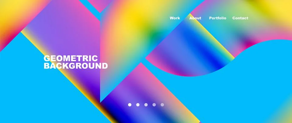 Geometric abstract background, line with fluid colors. Vector Illustration For 스톡 일러스트