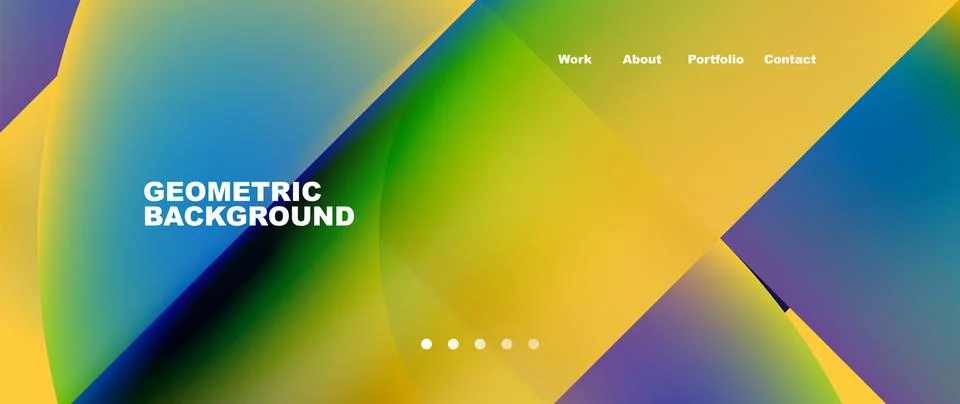 Geometric abstract background, line with fluid colors. Vector Illustration For Stock Illustration