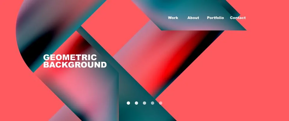 Geometric abstract background, line with fluid colors. Vector Illustration For イラスト素材