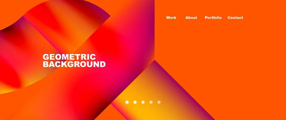 Geometric abstract background, line with fluid colors. Vector Illustration For Stock Illustration