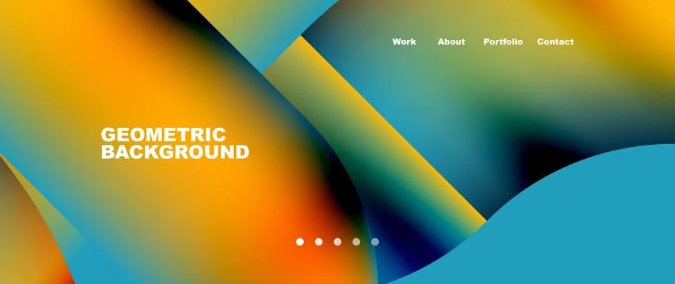 Geometric abstract background, line with fluid colors. Vector Illustration For 스톡 일러스트